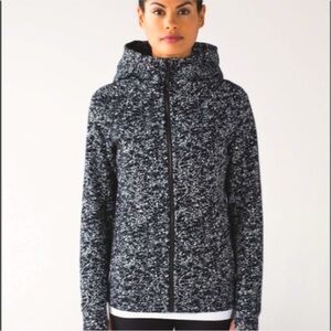 LULULEMON SCUBA HOODIE IV ICED WAVE SZ 4 BLACK & WHITE NEW WITHOUT TAGS